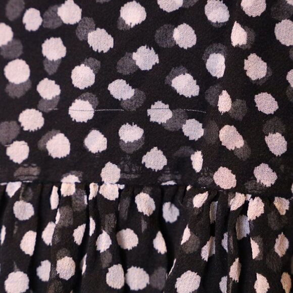 Kate Spade Polka Dot Tie Neck Blouse Sz S - Picture 7 of 8